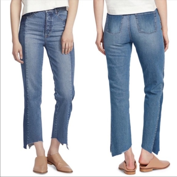 Ella Moss High Waist Straight Leg Ankle Jeans 29